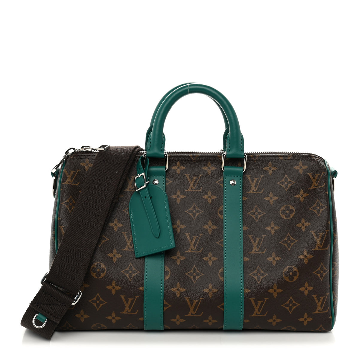 Monogram Macassar Keepall Bandouliere 35 Borneo Green