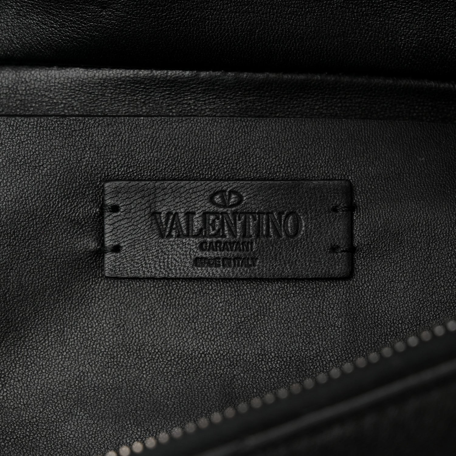 Valentino Garavani Nappa Monochrome Roman Stud Belt Bag Black 6 of 10