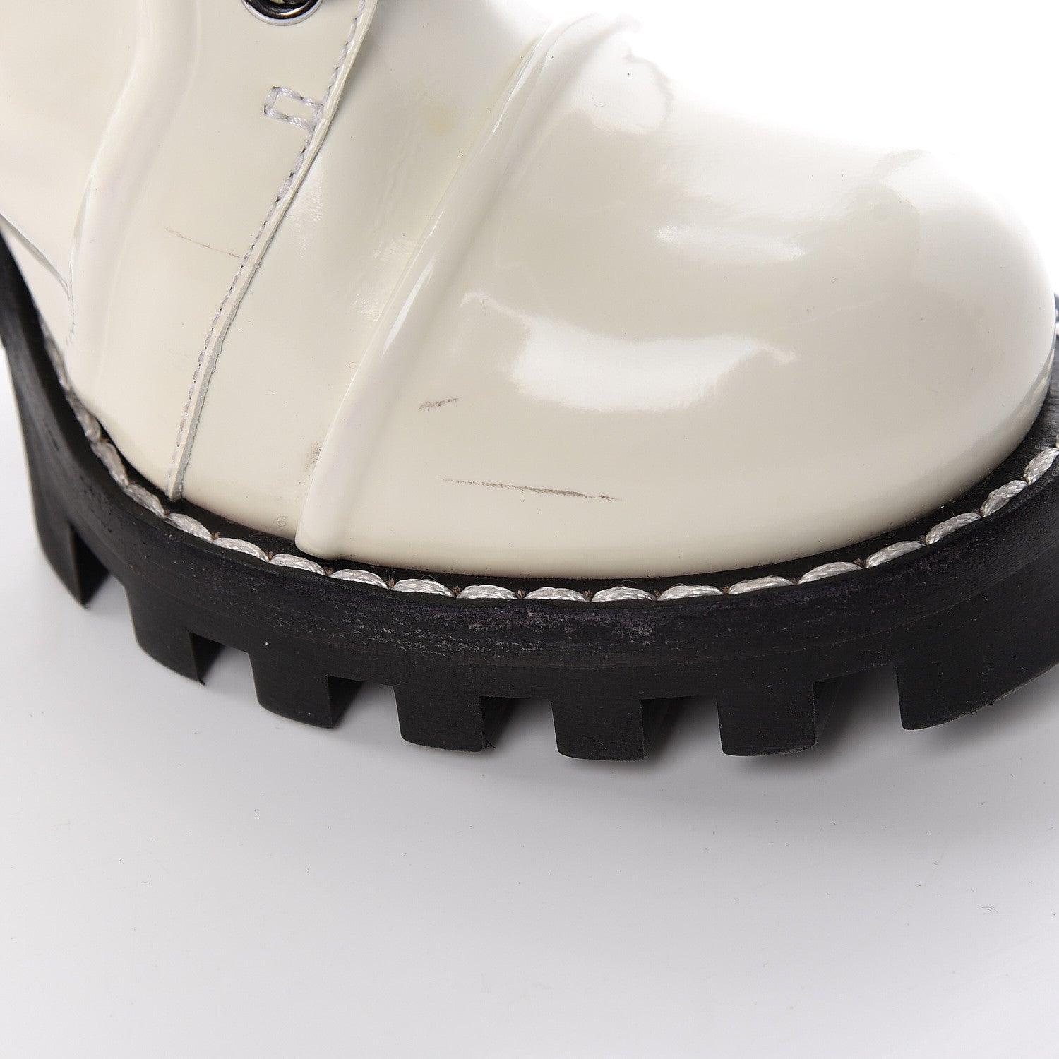 Louis Vuitton Patent Calfskin Spaceship Star Trail Ankle Boots 39 White 12 of 14