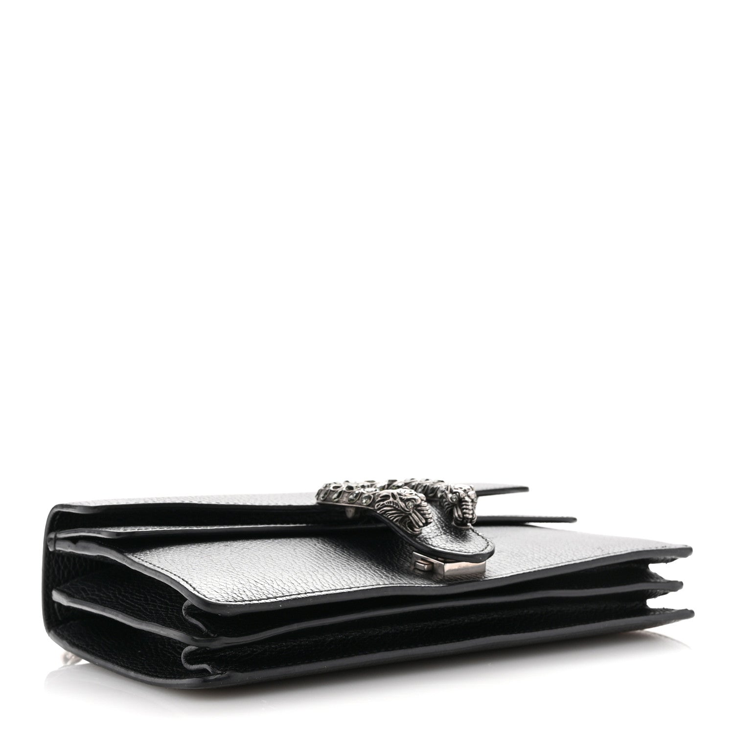 Gucci Pebbled Calfskin Small Dionysus Shoulder Bag Black 4 of 14