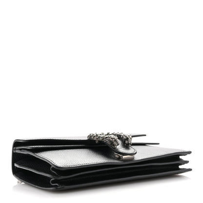 Gucci Pebbled Calfskin Small Dionysus Shoulder Bag Black 4 of 14