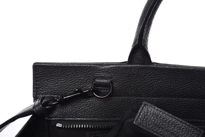 Saint Laurent Grained Calfskin Small Cabas Rive Gauche Black 11 of 15