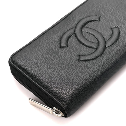 Chanel Caviar Large Timeless CC Zip Around Wallet Black 10 of 11