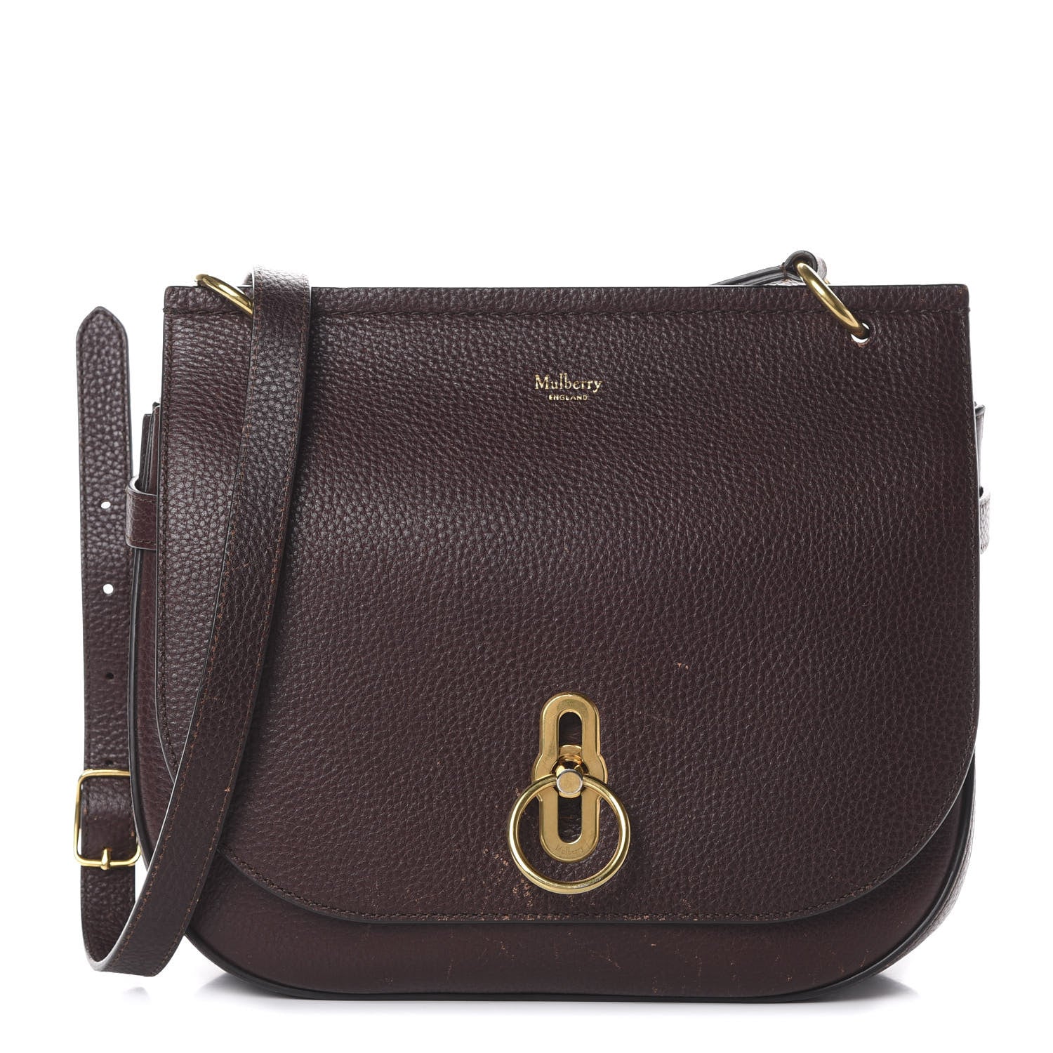 Mulberry Small Classic Grain Amberley Satchel Oxblood 1 of 20