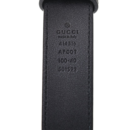 Gucci Calfskin Double G 30mm Belt 100 40 Black 3 of 3