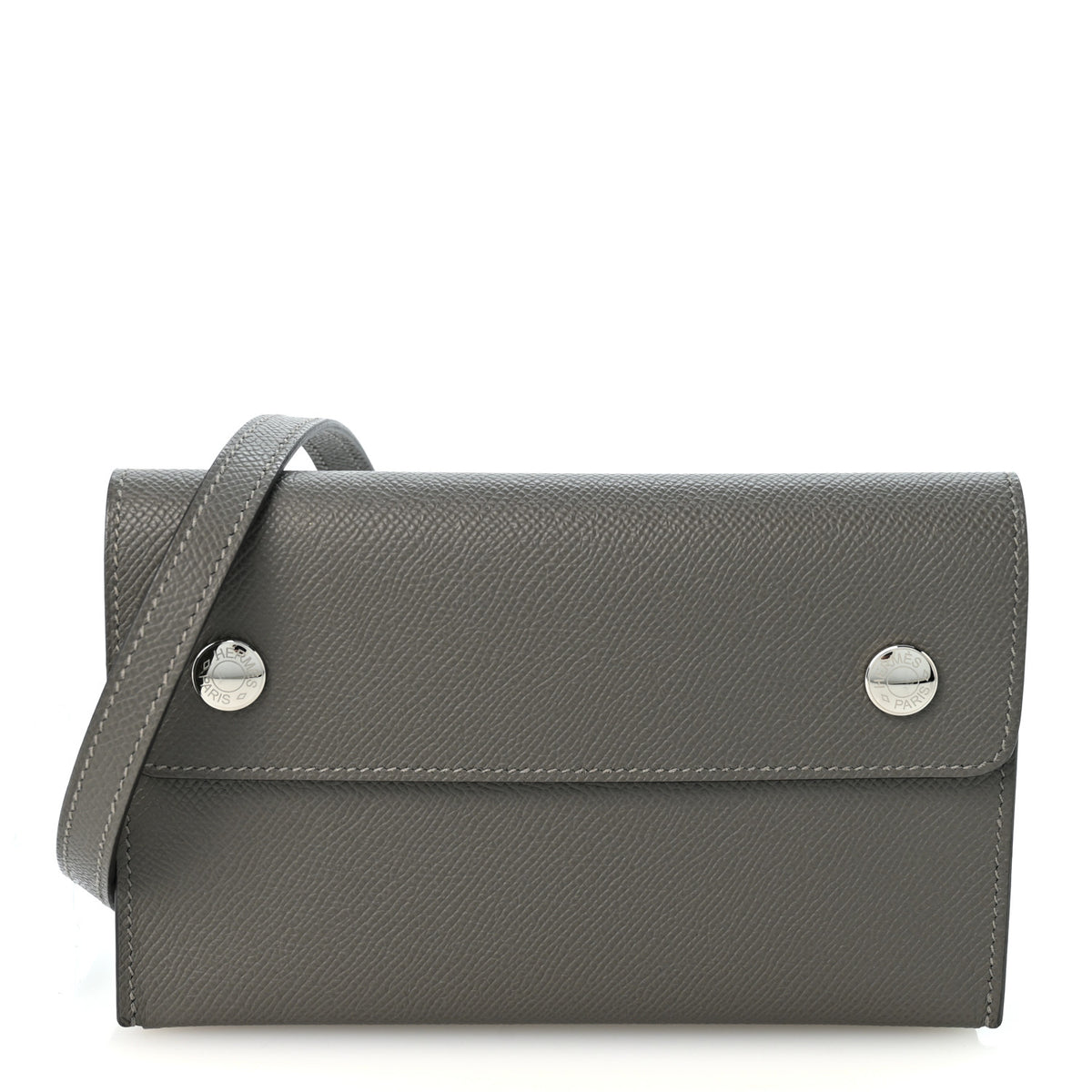 Hermes Epsom Hermesnap Wallet Gris Meyer 1 of 9