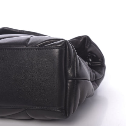 Saint Laurent Lambskin Quilted Small Loulou Puffer Monogram Chain Satchel Black 10 of 10