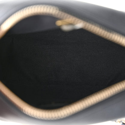 Chanel Shiny Caviar Quilted Chain Melody Camera Bag Dark Blue 5 of 11