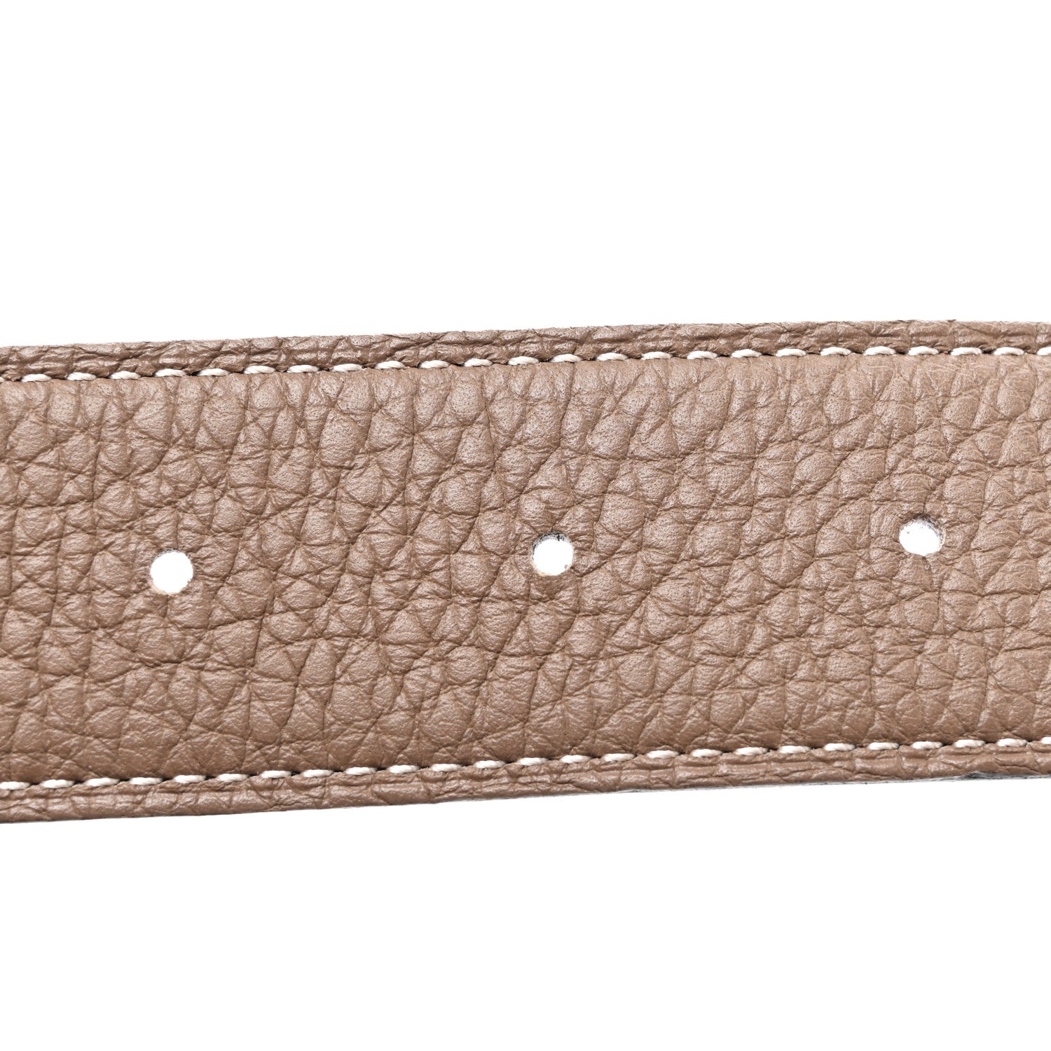 Hermes Box Togo 32mm H Belt 85 Black Etoupe 4 of 5