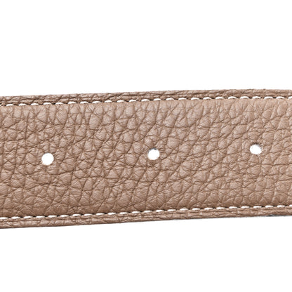 Hermes Box Togo 32mm H Belt 85 Black Etoupe 4 of 5