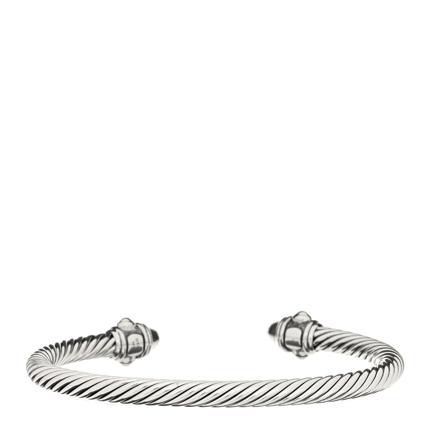 Sterling Silver Diamond 5mm Cable Renaissance Bracelet