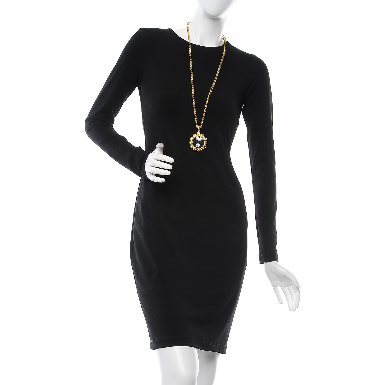 Chanel Loupe Magnifying Glass Necklace Gold 2 of 6
