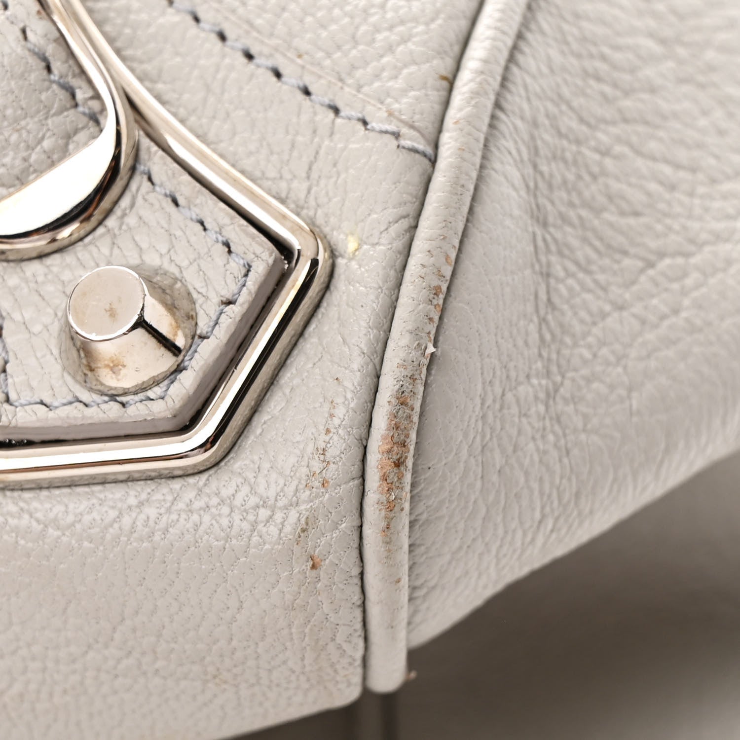 Balenciaga Chevre Silver Metallic Edge Hardware Velo Gris Perle 12 of 17