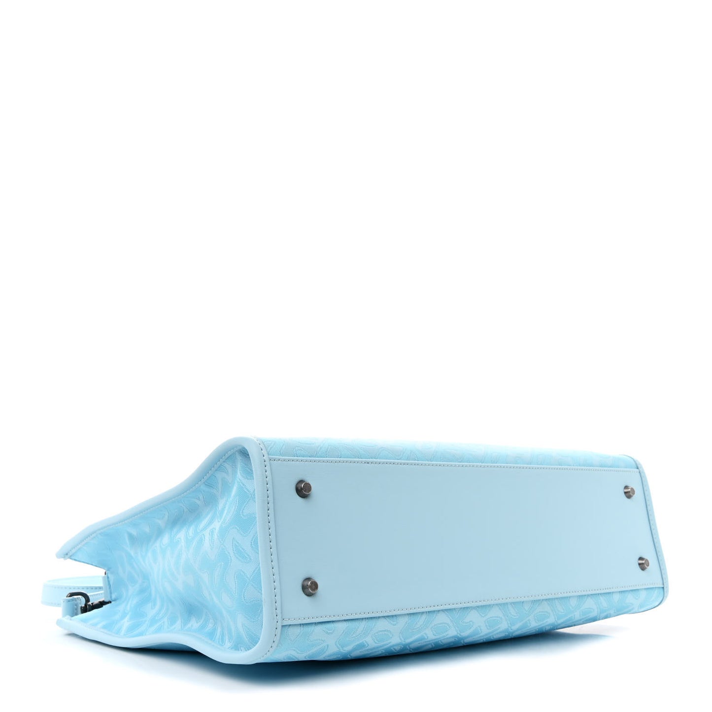 Monogram Jacquard Medium Shopping Bag Pool Blue