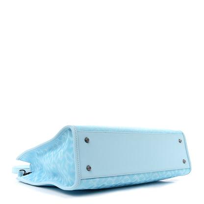 Telfar Monogram Jacquard Medium Shopping Bag Pool Blue 4 of 9