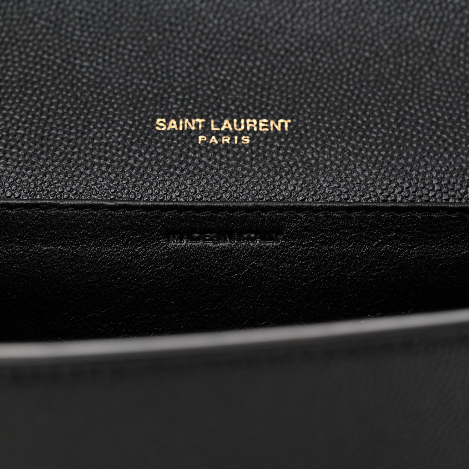 Saint Laurent Grain De Poudre Uptown Chain Wallet Black 7 of 10