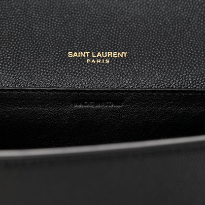 Saint Laurent Grain De Poudre Uptown Chain Wallet Black 7 of 10