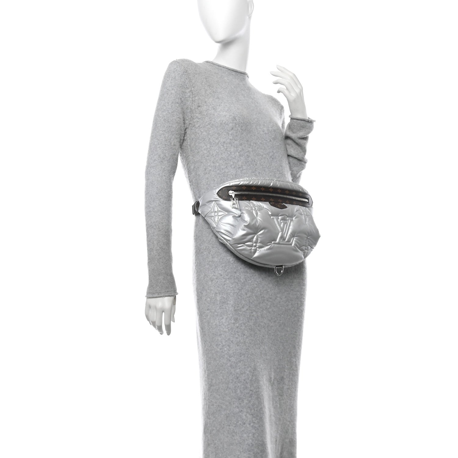 Louis Vuitton Econyl Monogram Pillow BumBag Silver 2 of 9