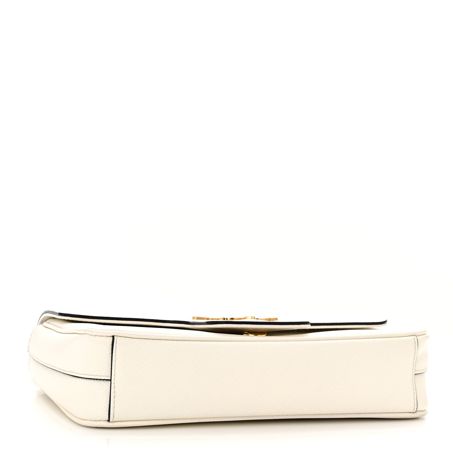 Prada Saffiano Flap Shoulder Bag White 4 of 9