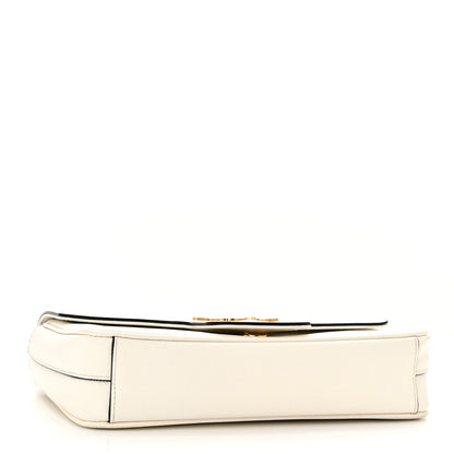 Prada Saffiano Flap Shoulder Bag White 4 of 9