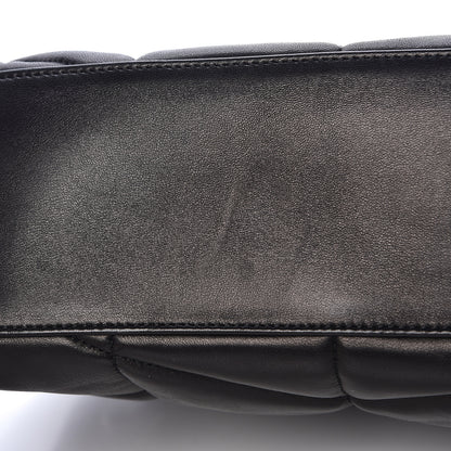 Saint Laurent Lambskin Quilted Small Loulou Puffer Monogram Chain Satchel Black 12 of 15