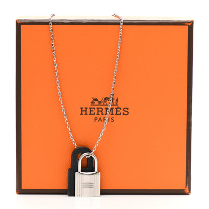 Hermes Swift Small O'Kelly Pendant Necklace Black 7 of 7