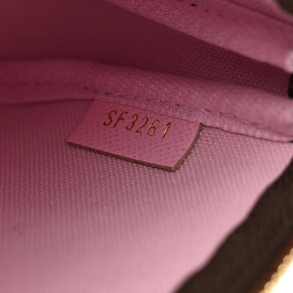 Louis Vuitton Monogram 2021 Christmas Animation Japanese Garden Mini Pochette Accessories Wisteria Pink 6 of 7