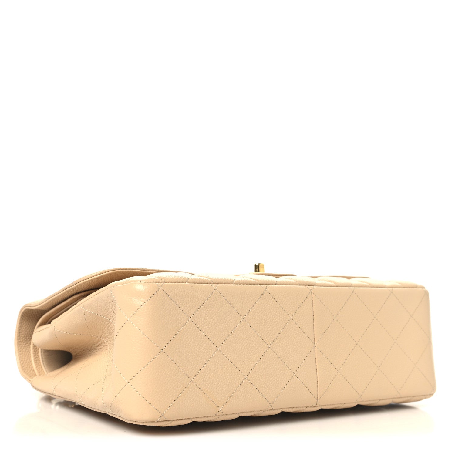 Chanel Caviar Quilted Jumbo Double Flap Beige Clair 4 of 10