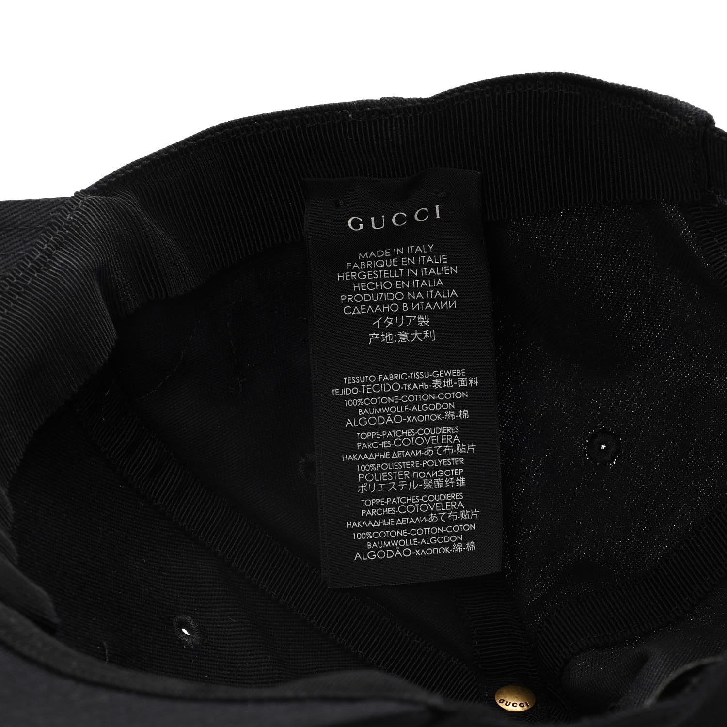 Gucci X MLB Cotton NY Yankees Baseball Hat 57-61 Black 6 of 9