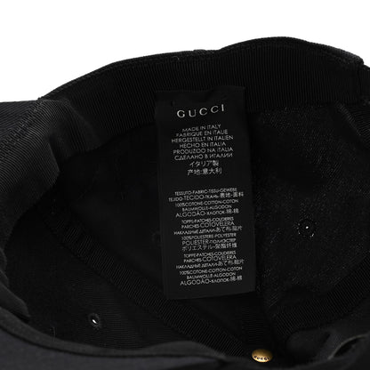 Gucci X MLB Cotton NY Yankees Baseball Hat 57-61 Black 6 of 9