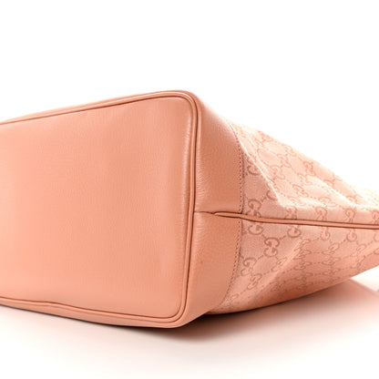 Gucci Monogram Textured Dollar Calfskin Large Ophidia Shopping Tote Cloche Rose Pink 8 of 8