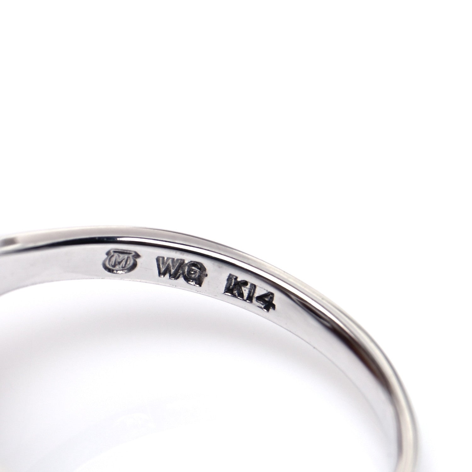 Mikimoto 14K White Gold Akoya Pearl 9.5mm Ring 48 4.5 5 of 5