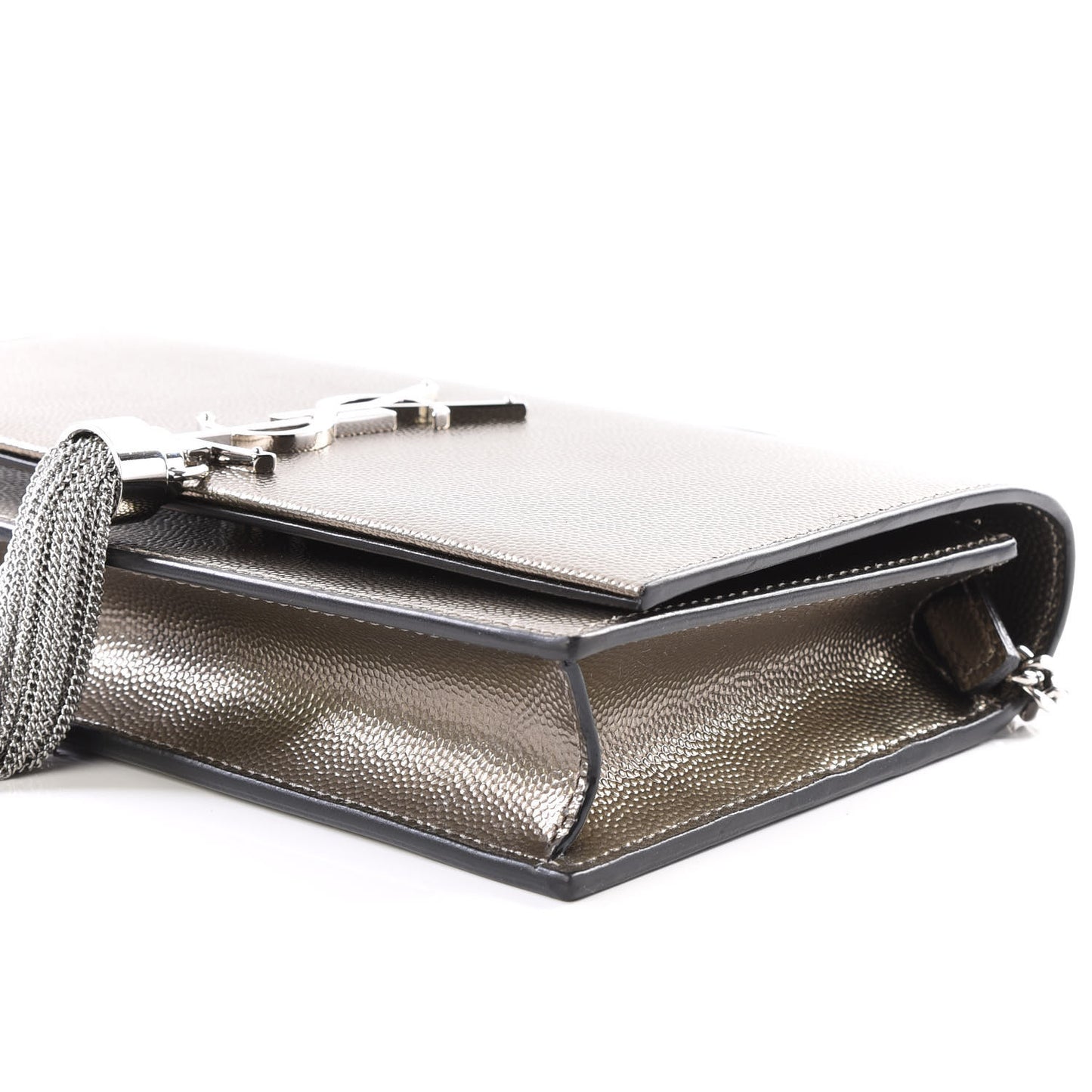 Grain De Poudre Classic Monogram Kate Tassel Chain Wallet Piombo