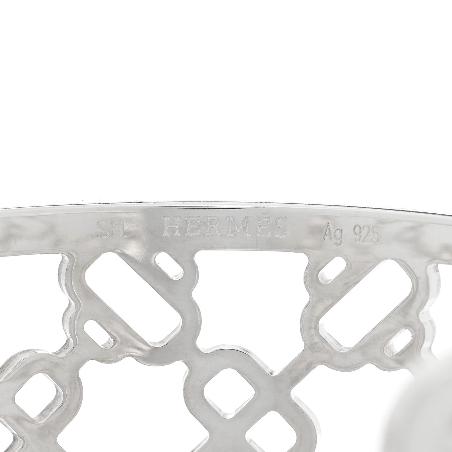 Sterling Silver Passerelle Chaine d'Ancre Cuff Bracelet SH