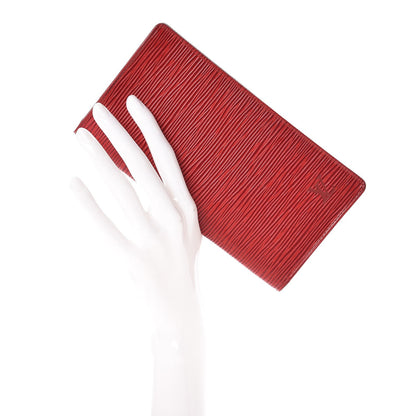 Louis Vuitton Epi Porte-Cartes Credit Yen Wallet Castillan Red 2 of 10