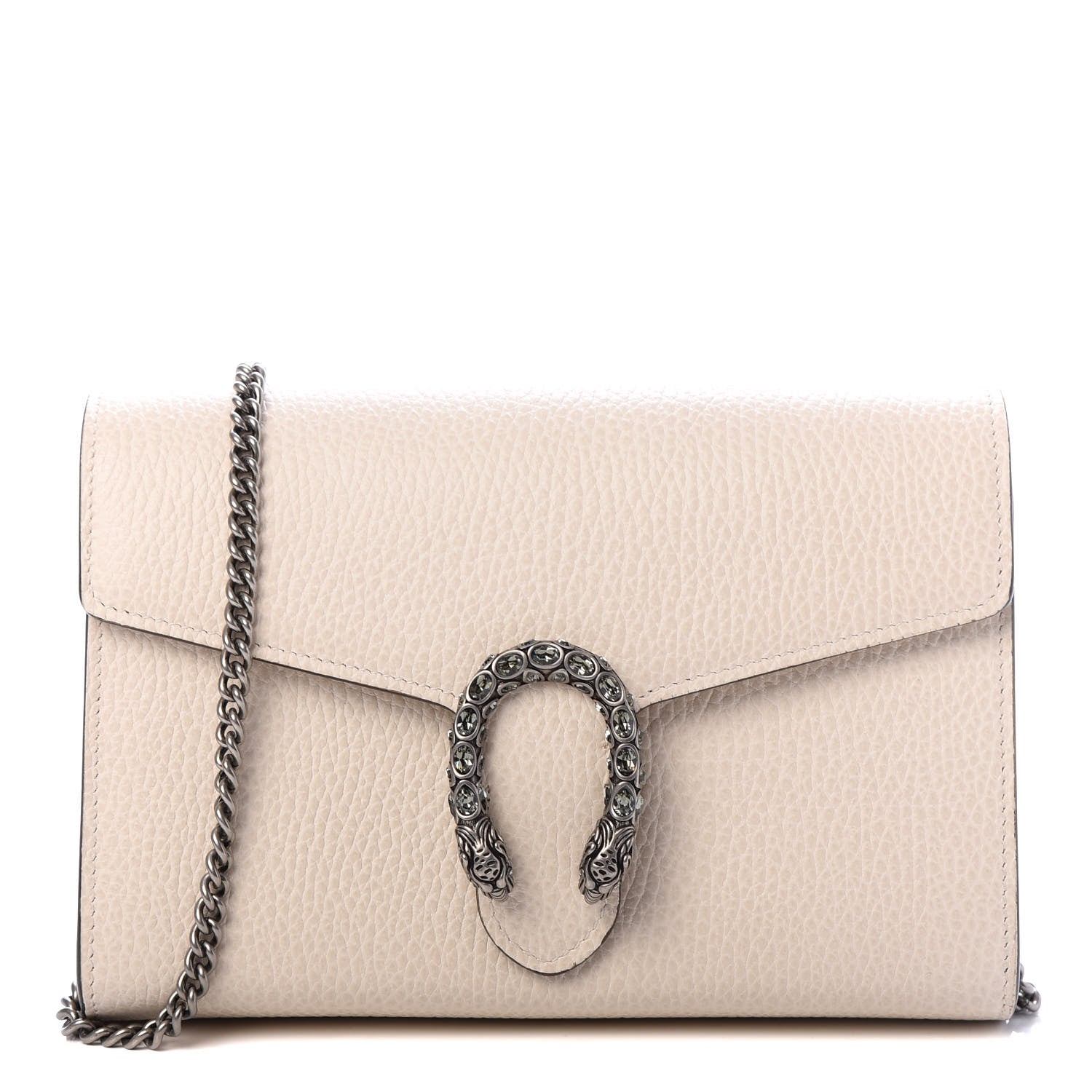 Gucci Dollar Calfskin Mini Dionysus Chain Wallet Mystic White 1 of 10