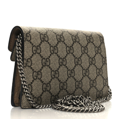 Gucci GG Supreme Monogram Super Mini Dionysus Shoulder Bag Taupe 3 of 11