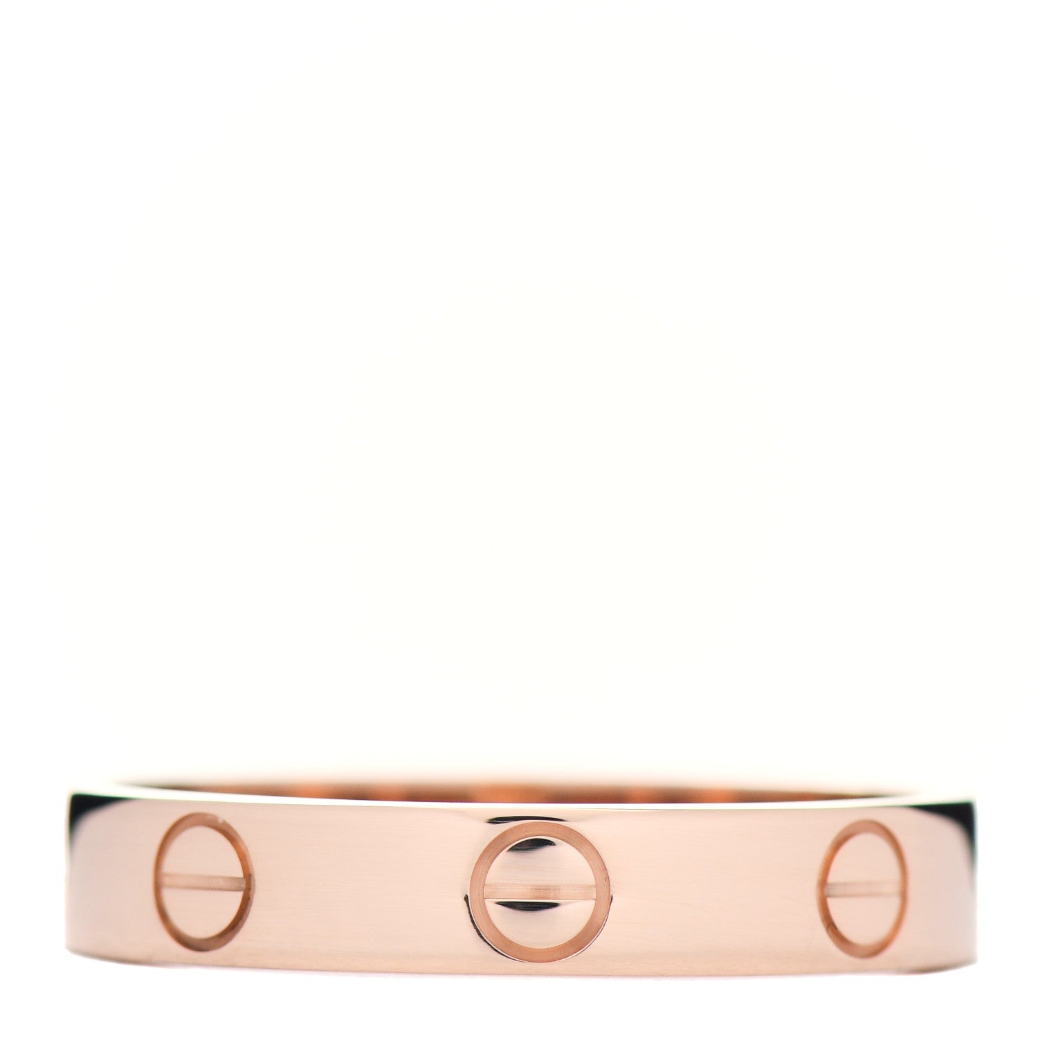 Cartier 18K Pink Gold 3.5mm LOVE Wedding Band Ring 54 6.75 1 of 6