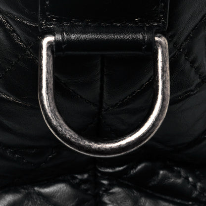Chanel Aged Calfskin Quilted Medium Gabrielle Hobo Black 13 of 14