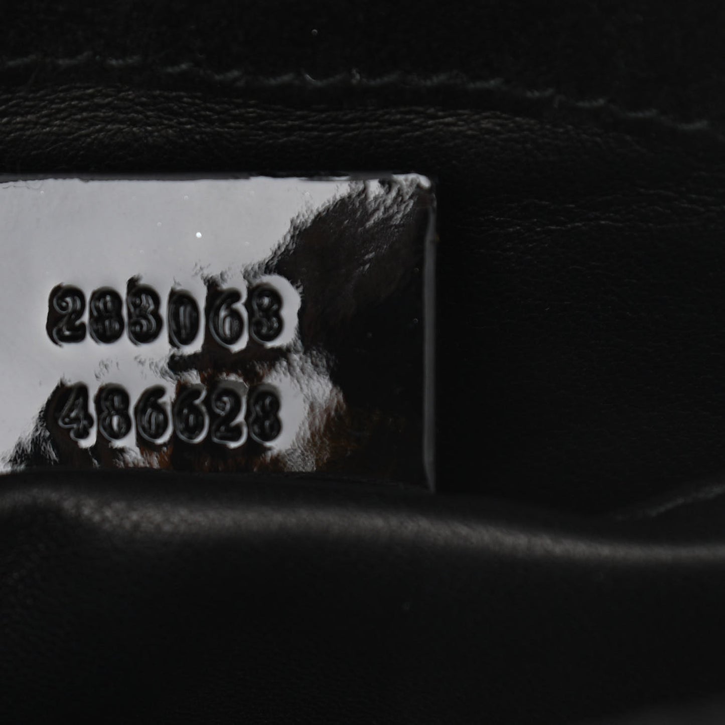Patent Small Emily Chain Shoulder Bag Black