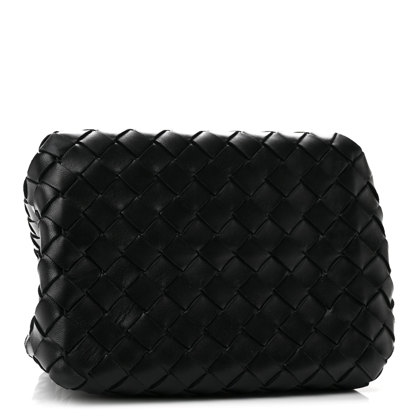 Nappa Intrecciato Small Parachute Shoulder Bag Black