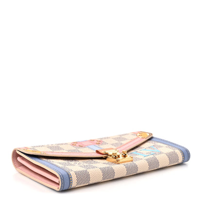 Louis Vuitton Damier Azur Summer Trunks Sarah Wallet NM 4 of 11