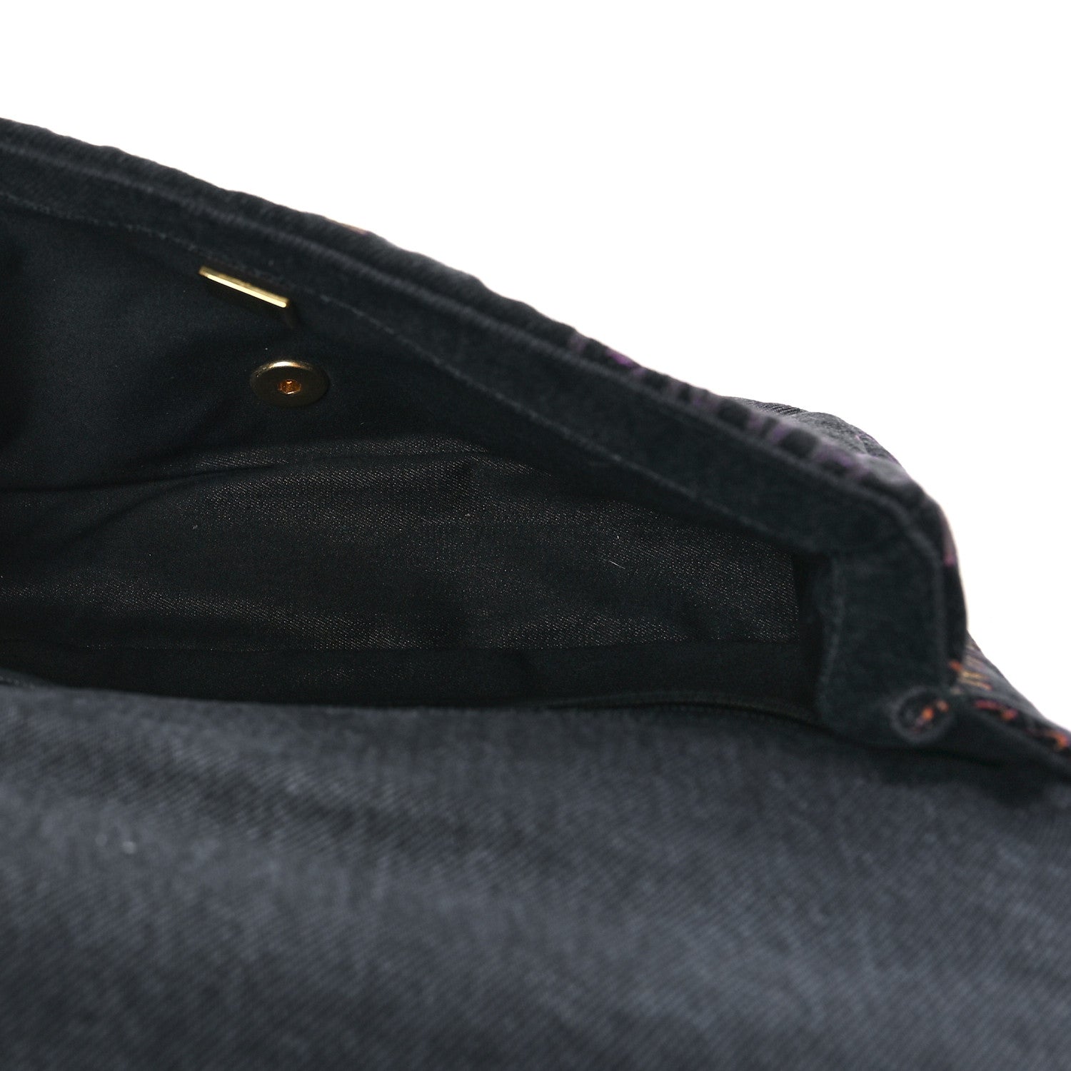 Chanel Denim Quilted Denim Mood Large Flap Black Multicolor 5 of 9