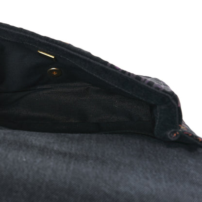 Chanel Denim Quilted Denim Mood Large Flap Black Multicolor 5 of 9