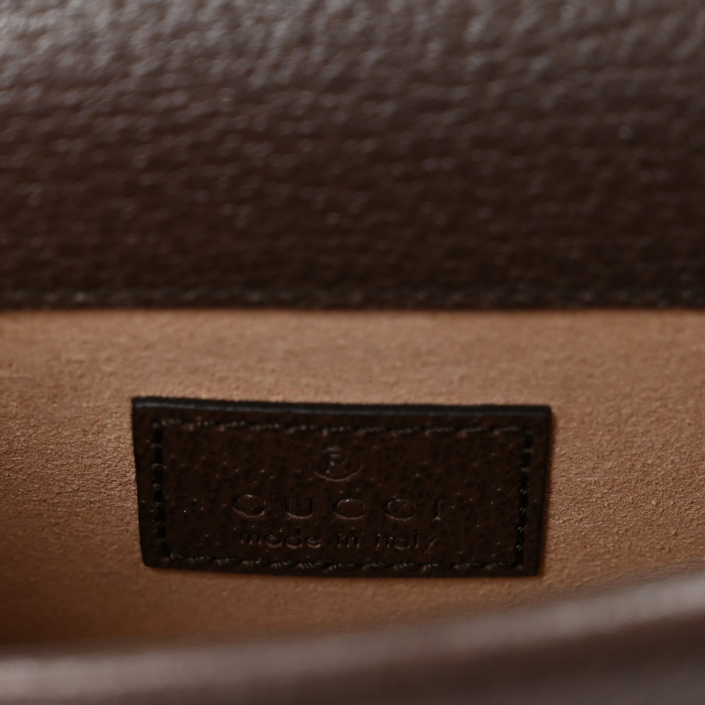 Monogram Jumbo GG Textured Dollar Calfskin Super Mini Dionysus Shoulder Bag Camel Ebony New Acero