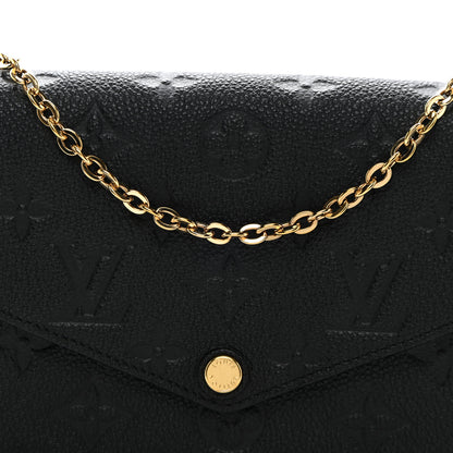 Louis Vuitton Empreinte Pochette Felicie Chain Wallet Black 8 of 11