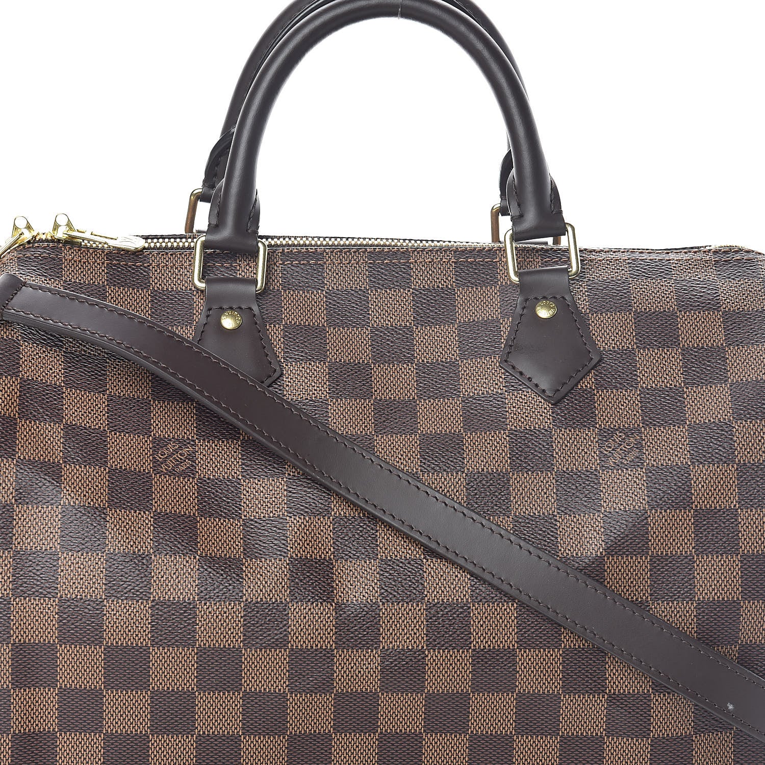 Louis Vuitton Damier Ebene Speedy Bandouliere 30 7 of 10
