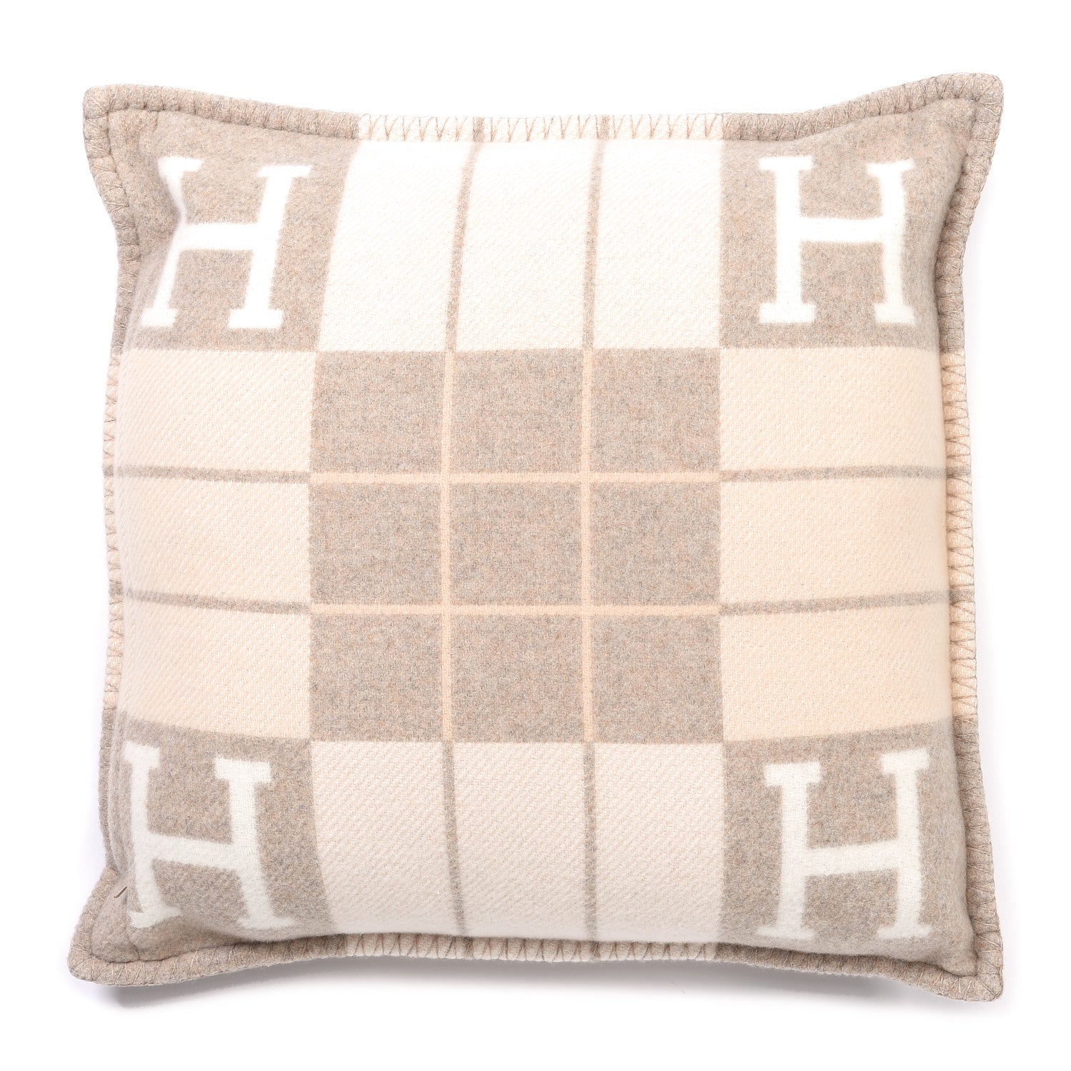 Hermes Wool Cashmere Avalon III Pillow PM Coco Camomille 5 of 6