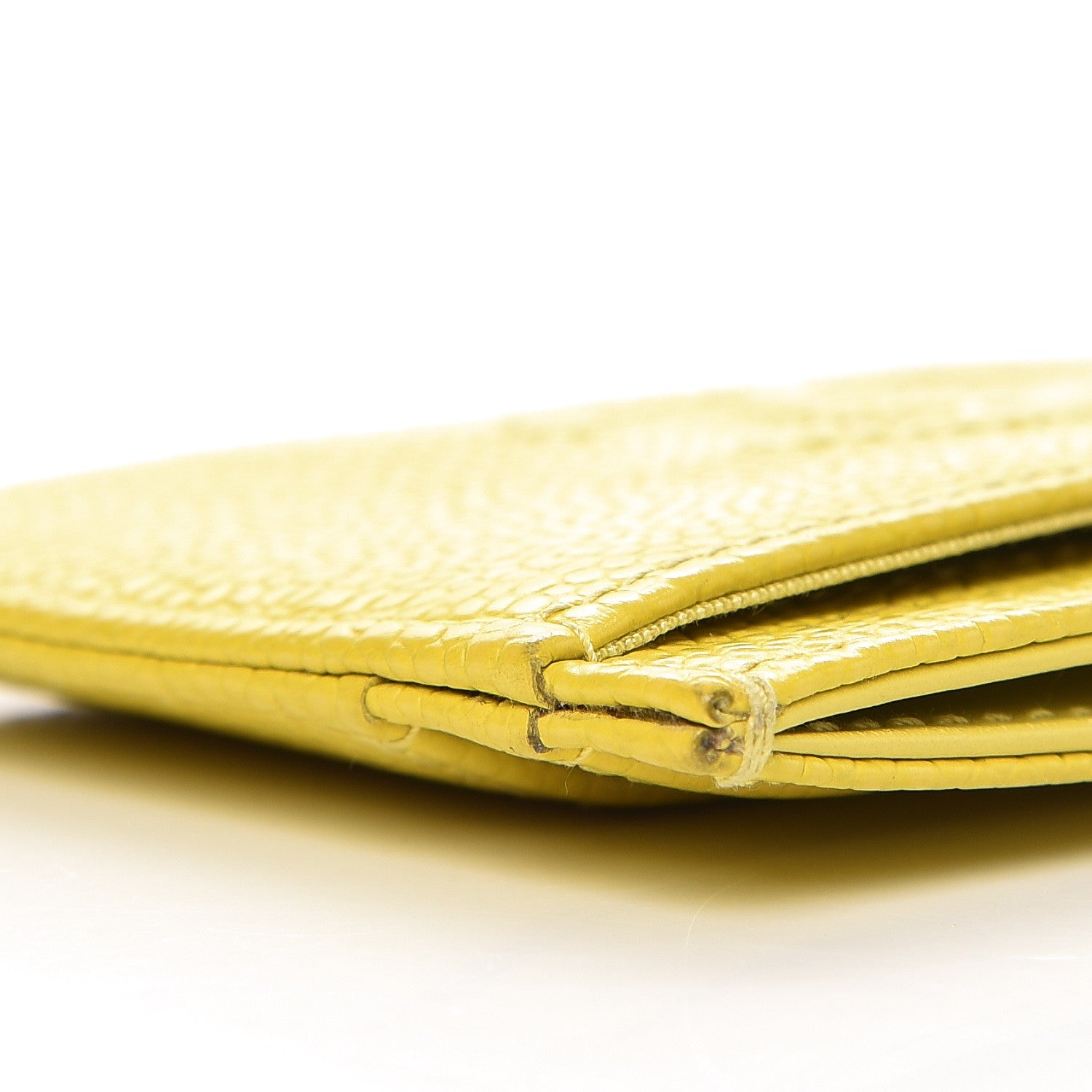 Chanel Caviar CC Timeless Card Holder Yellow 9 of 11
