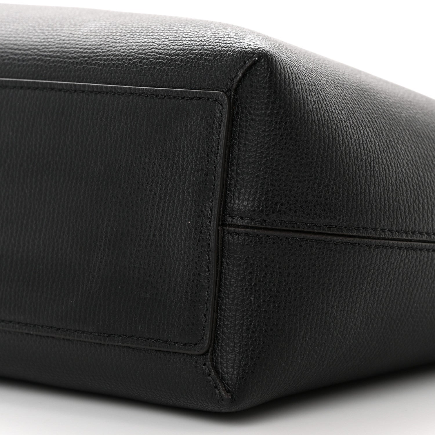 Burberry Grainy Calfskin Haymarket Check Medium Reversible Tote Black 17 of 18